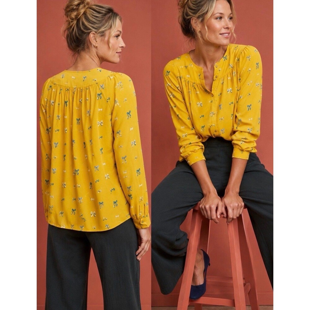 Anthropologie 26 of 52 Conversations Colloquial Bow Top